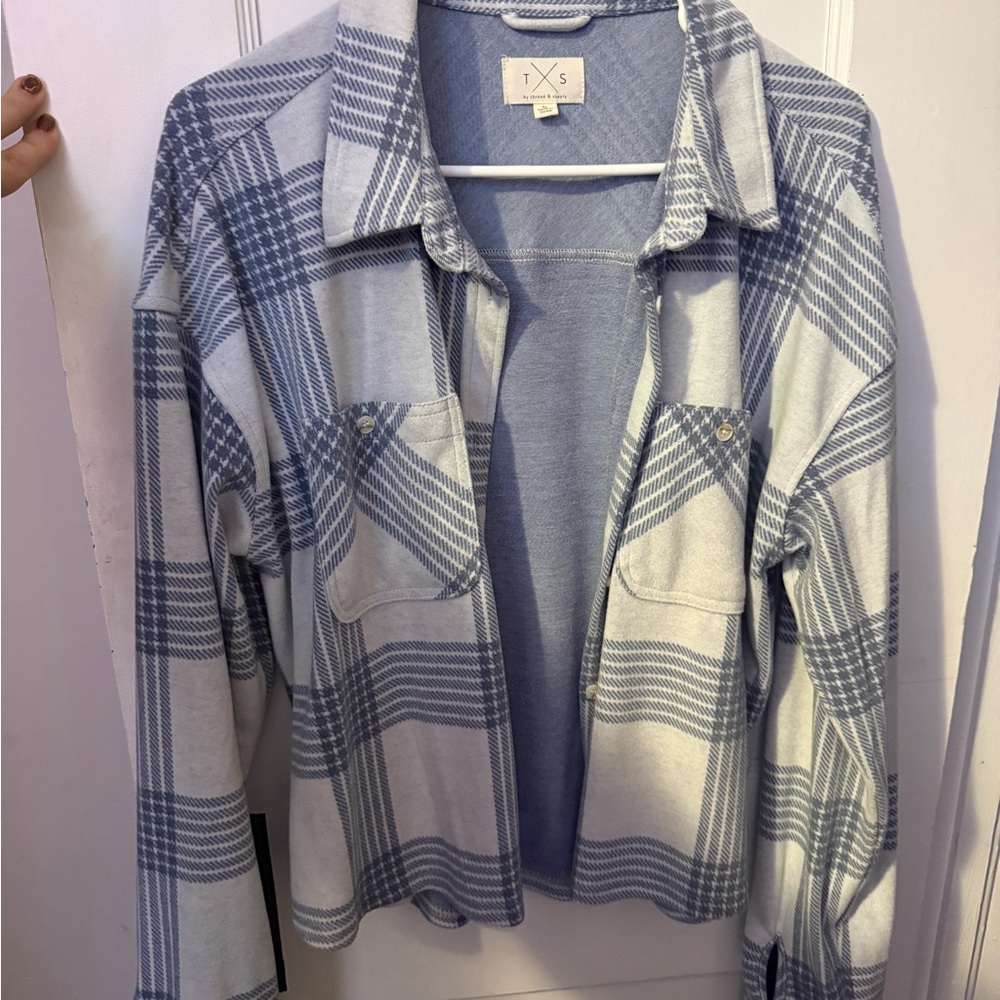 Women's Blue Plaid flannel